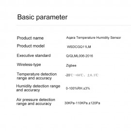Aqara WSDCGQ11LM Temperature Humidity Sensor Real-time Temperature and Humidity Detection