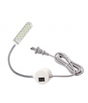 AC110-265V 2W 30LED Sewing Machine Light Lamp Magnetic Fixed Base Flexible Bendable Tube Goose Neck Design for Housework Household Duties Chores
