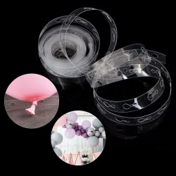 5M Transparent DIY Balloon Decorating Strip Balloon Chain Connect Strip with Holes Party Supplies for Wedding Birthday Xmas Baby Shower