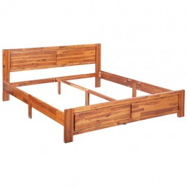 Acacia solid wood bed frame 180 × 200 cm